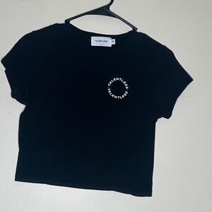 Black TALENTLESS Crop Top